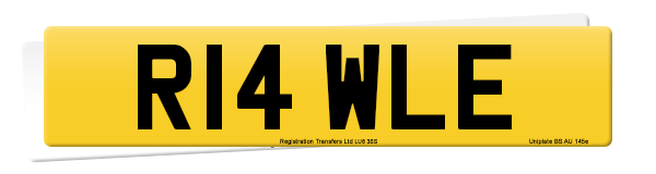 Registration number R14 WLE